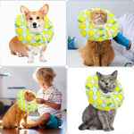 Qpets Cat Cone Collar for After Surgery Recovery with 16–29cm Adjustable Neck | Soft PP Cotton and Machine Washable 2 PCS Set