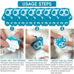 Qpets Dog Paw Protector Pads for Walking with Silicone Nubs 8Pack 63x58mm | Self Adhesive