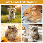 Qpets Cat Play Tunnel for Hiding and Exercise with 25cm Top Opening | Collapsible Plush 50cm Cave