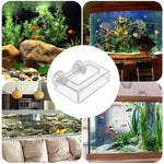 Qpets Floating Fish Feeding Ring for Aquariums with Suction Cup and Clear Acrylic Frame | Reduces Waste