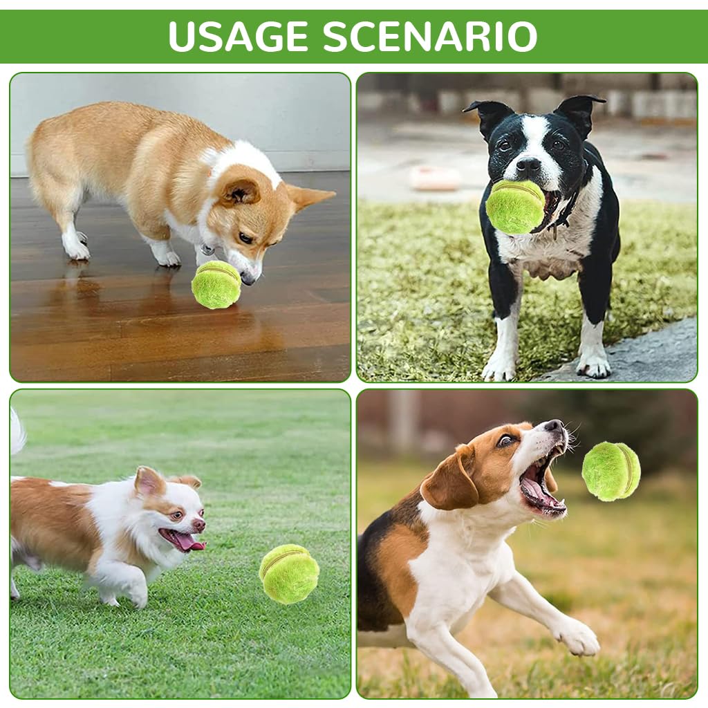 Qpets Dog Ball Toy for Interactive Play featuring Zip-up Plush Cover and 3.94cm Design | Battery Operated Fun for Dogs and Cats