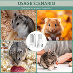 Qpets Hamster Food Feeder Set for Cage with Auto Refill and Hanging Leak-Proof Water Bottle