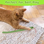 Qpets Cartoon Plush Cat Toy for Interactive Play with 14.5 in Soft Bite‑Resistant Fabric | Ideal for Kittens and Cats