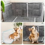 Qpets Dog Pee Pad Holders for Floor and Wall with Magnetic Clips | 2 Pcs Reusable Set