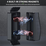 Qpets Magnetic Aquarium Fish Tank Cleaner Brush with Dual-Head Scraper and Strong Magnet | Compact 10.6×3.8×6.8 cm Algae Cleaning Tool