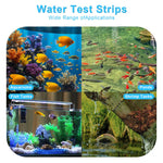 Qpets PH Water Testing Strips for Aquarium and Drinking Water with 7 in 1 Indicators | 100 Count