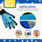 Qpets Cat Grooming Glove for Shedding with Double Sided Soft Bristles & Massage Side | Pet Hair Remover for Cats and Dogs