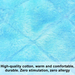 Qpets Bird Nest for Winter Use with Plush Bed and Metal Cage Frame 24×15×18cm Blue | 3pcs