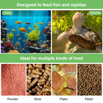 Qpets Automatic Fish Feeder for Aquariums with 200ml Capacity and Adjustable Outlet | Digital LCD Timer for Scheduled Feeding