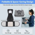 Qpets Foldable Pet Backpack Carrier with Breathable Mesh and Transparent Panels for Cats and Small Dogs