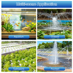 Qpets Submersible Water Pump for Aquariums and Ponds with 3000L/H 55W Motor | Adjustable Flow and Built-In Filtration