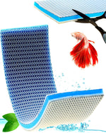 Qpets Aquarium Filtration Pads 50cm x 11cm with Honeycomb Surface and Reusable Polyester | 4-Pack for Clear Fish Tank Water