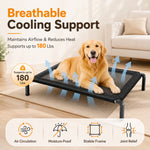 Qpets Elevated Dog Bed for Large Dogs and Cats, Breathable Mesh