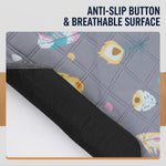 Qpets Washable Dog Pee Pad with 90x75cm Size, Absorbent Core and Waterproof TPU Backing