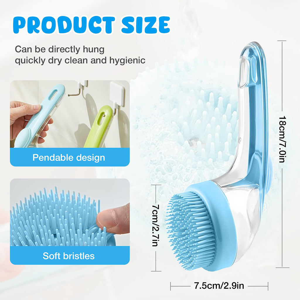 Qpets® Pet Bath Brush for Dogs and Cats