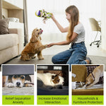 Qpets® Dog Rope Tug Toy, Interactive Chew & Fetch Toy with Thick Cotton Rope for Dental Health, Aggressive Chewer Safe for Training, Exercise and Teeth Cleaning (Shoe Lace Design)