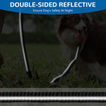 Qpets® No-Pull Dog Leash for Large Breeds - Dual Handle Shock Absorbing Lead Stops Lunging, Saves Your Arms 360° Tangle-Free with Reflective Stitching for Night Safety (Adjustable Size: 110-170cm)