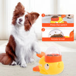 Qpets® Interactive Pet Feeder Toy, Automatic Rotate Dog Food Dispenser with Fun Pedal for Cats & Dogs, Slow Feeding Puzzle Bowl to Prevent Boredom & Gulping, Portion Control Feeder for Indoor Pets