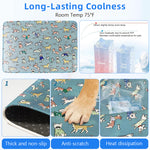 Qpets® Self-Cooling Pad for Dogs & Cats, Pressure Activated, No Water Needed Large Waterproof Mat for Heat Stroke Prevention for Stay Cool Indoor & Outdoor (90 * 65cm)