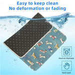 Qpets® Self-Cooling Pad for Dogs & Cats, Pressure Activated, No Water Needed Large Waterproof Mat for Heat Stroke Prevention for Stay Cool Indoor & Outdoor (90 * 65cm)