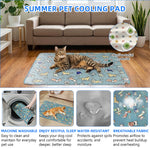 Qpets® Self-Cooling Pad for Dogs & Cats,Pressure Activated,No Water Needed Large Waterproof Mat for Heat Stroke Prevention Stay Cool Indoor & Outdoor (60 * 45cm)