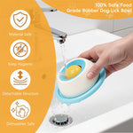 Qpets® Lick Mat & Puzzle Feeder for Cats & Dogs - Interactive Toy with Rolling Ball Dispenser, Slow Feeder for Anxiety & Boredom Relief Food-Grade Silicone