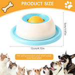 Qpets® Lick Mat & Puzzle Feeder for Cats & Dogs - Interactive Toy with Rolling Ball Dispenser, Slow Feeder for Anxiety & Boredom Relief Food-Grade Silicone