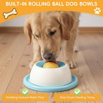 Qpets® Lick Mat & Puzzle Feeder for Cats & Dogs - Interactive Toy with Rolling Ball Dispenser, Slow Feeder for Anxiety & Boredom Relief Food-Grade Silicone