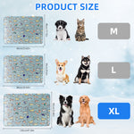 Qpets® Self-Cooling Pad for Dogs & Cats,Pressure Activated,No Water Needed Large Waterproof Mat for Heat Stroke Prevention Stay Cool Indoor & Outdoor (120 * 85cm)