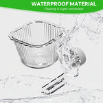 Qpets® Pet Bird Feeder Bowl for Cage Screw-Mount Parrot Feeder Clear PC Food Bowl with Magnetic Base,Easy to Remove and Clean,Acrylic Bracket Pet Bird 72x106x66mm