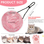 Qpets® Sun Hat for Small Dogs & Cats - Adjustable Drawstring Pet Hat with Tie-Dye Design, Lightweight Sun Protection Cap for Outdoor, Beach & Photography Prop - for Puppy Kitten Summer Fashion