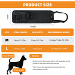 Qpets® Dog Lift Harness Oxford Cloth, Hook and Loop Closure Dog Rear Support Harness Walking Assistant, Built in Zipper Pocket, Breathable Mesh Liner, for Elderly & Disabled Dogs, L