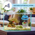 Qpets® Aquarium Fish Breeding Box with Suction Cups, Plastic Floating Breeding Box Double Transparent Deck Isolation Breed Boxes Multifunctional Fishing Hatching Incubator for Betta Guppy Small Fish
