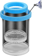 Qpets® Aquarium Fish Breeding Box with Suction Cups, Plastic Floating Breeding Box Double Transparent Deck Isolation Breed Boxes Multifunctional Fishing Hatching Incubator for Betta Guppy Small Fish