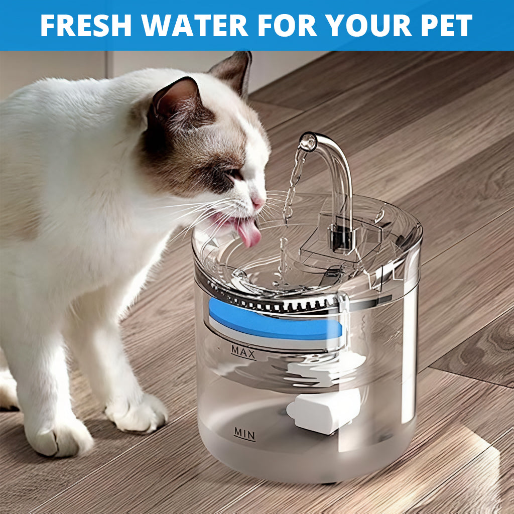 Qpets® 10Pcs Cat Water Fountain Filters, NonWoven Cat Water Dispenser Filter Replacement Pet Filter with Activated Carbon and Resin Compatible with Most Automatic Cat Water Dispenser, 11x1cm