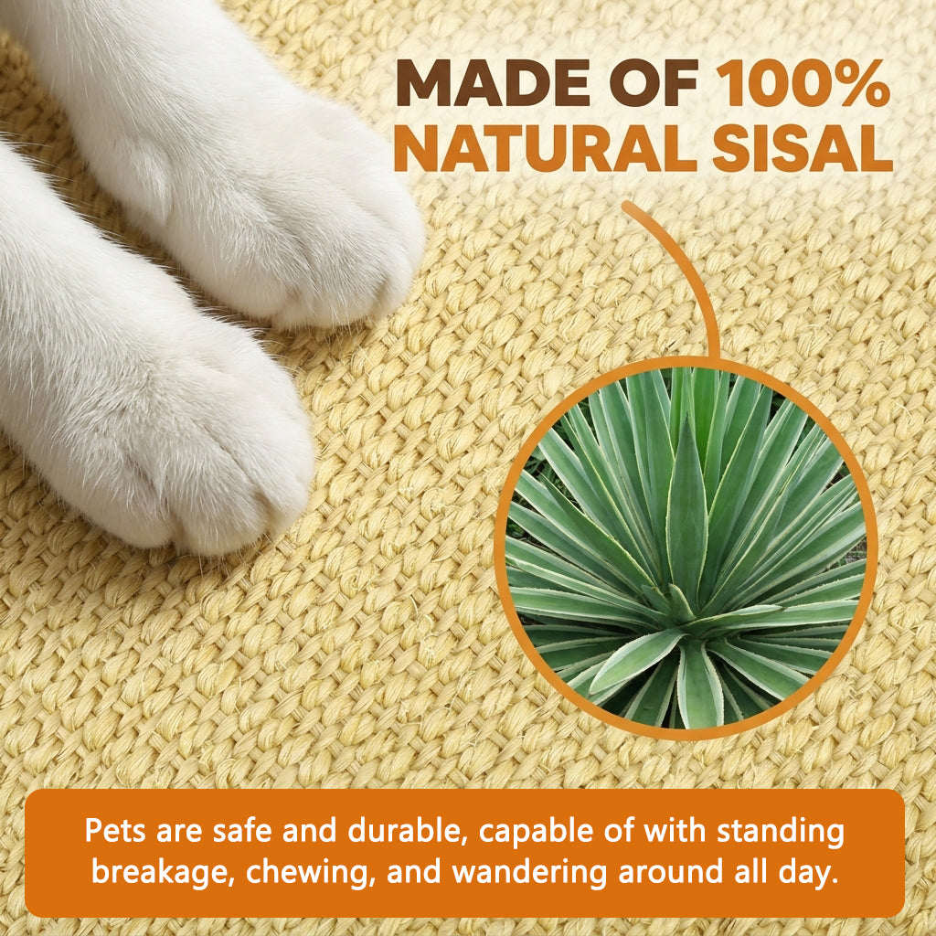 Qpets® Rabbit Cage Mat, 15.7" x 11.8" Natural Woven Cooling Mat Rabbit House Mats Durable Pet Cage Mats Breathable Chew-Resistant Dog Bed Pet Sleeping Pad for Rabbit, Guinea Pigs & Hamsters