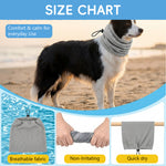 Qpets® Dog Cooling Snood Headwrap Adjustable Breathable Polyester Neck Gaiter, Lightweight Cooling Wrap with Drawstring, Calming Anxiety Ear Cover for Grooming, Travel & Hot Weather Protection-L
