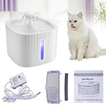 Qpets Automatic Pet Water Fountain, 3L Reservoir, LED Level Display and Two Flow Options