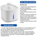 Qpets Automatic Pet Water Fountain, 3L Reservoir, LED Level Display and Two Flow Options