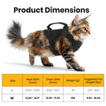 Qpets® Cat Harness Adjustable Escape Proof Soft Mesh Vest with Reflective Design and Handle for Walking Training Outdoor Use