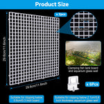 Qpets® Aquarium Lid Hood Fish Tank Cover Plastic Grid Panel with Clips for Terrarium and Aquarium Use