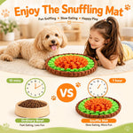 Qpets Dog Snuffle Mat for Slow Feeding and Training: Soft Felt, Machine Washable, Home and Travel Use