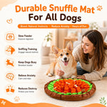 Qpets Dog Snuffle Mat for Slow Feeding and Training: Soft Felt, Machine Washable, Home and Travel Use
