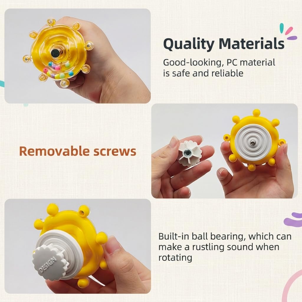 Qpets Bird Foraging Spin Wheel with Smooth Rotation for Parakeets, Cockatiels and Conures