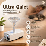 Qpets Cat Water Fountain Replacement Pump with LED Switch for 50oz, 95oz and 108oz Fountains