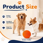 Qpets Interactive Dog Ball with 10mm ETPU Shell, Two Play Modes and IPX7 Waterproof Design