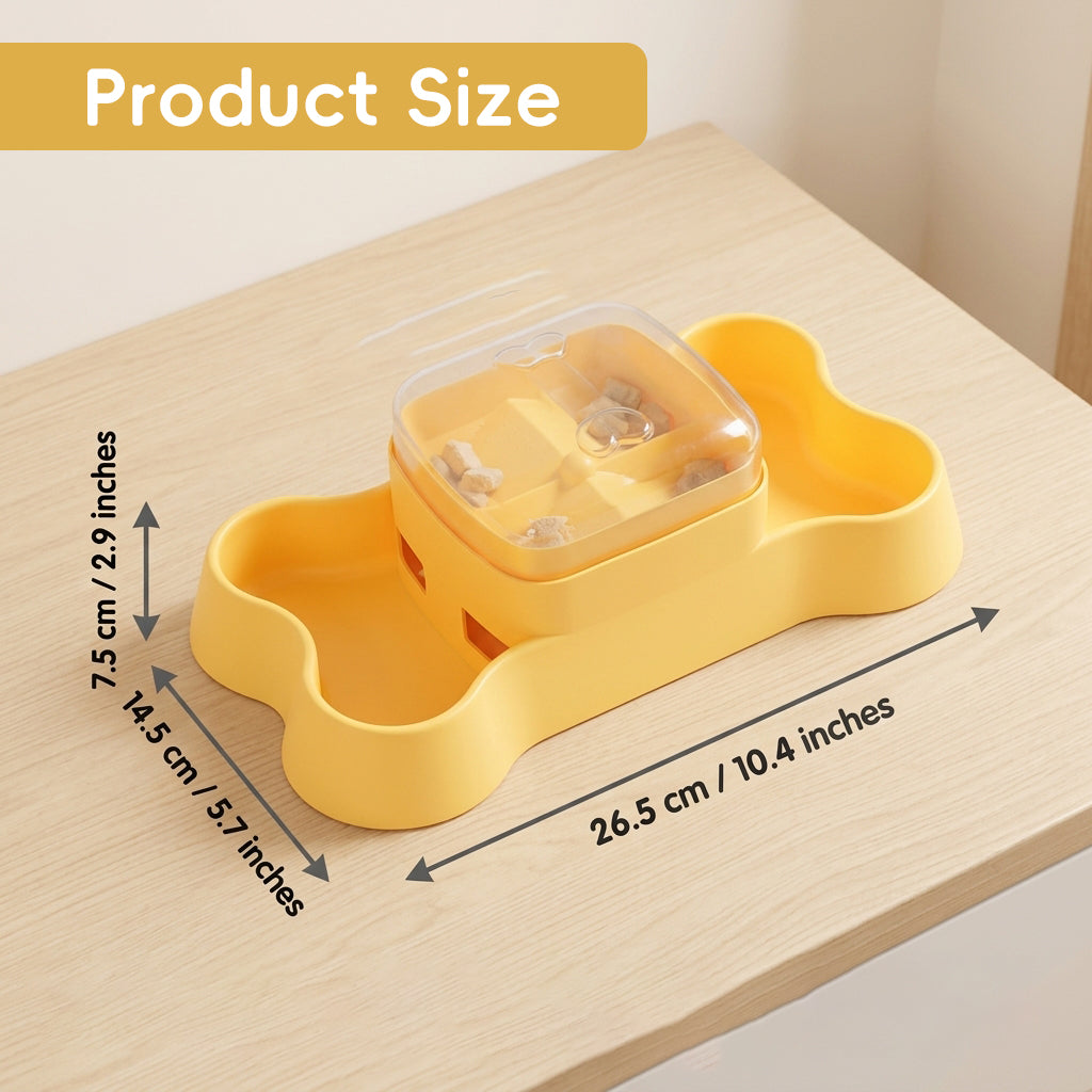 Qpets Interactive Dog and Cat Treat Dispenser Puzzle Feeder for Slow Eating and Enrichment Play