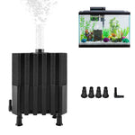 Qpets Aquarium Sponge Filter with Quiet Operation, Ceramic Bio Media for Betta, Shrimp and Fry Tanks