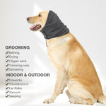 Qpets Dog Ear Snood, 25-38 cm Head Size, Soft Stretch Polyester for Feeding and Cold-Weather Walks