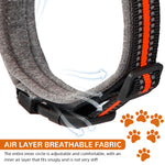 Qpets® Dog Collar 2 in 1 Adjustable Dog Collar with 1.5 Meters Retractable Pull Handle Intergrated Dog Leash Dog Collar Night Safety Reflective Dog Collar for Small Medium Dog, Suitable for 10-25kg
